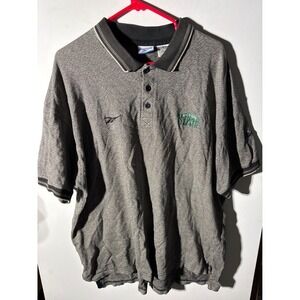 Vintage Reebok‎ Michigan State Polo Shirt XL Gray Athletic MSU Spartans VTG